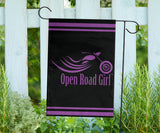 Open Road Girl Design lawn or Home FLAG ONLY, 7 COLORS