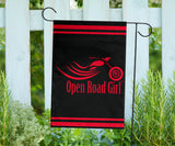 Open Road Girl Design lawn or Home FLAG ONLY, 7 COLORS
