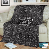 BLACK Scatter Open Road Girl Blanket