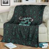 Teal Open Road Girl Blanket