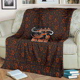 ORANGE/BLACK Open Road Girl Scatter Regular Blanket