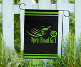 Open Road Girl Design lawn or Home FLAG ONLY, 7 COLORS