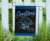 Open Road Girl on Motorcycle Garden or House FLAG ONLY, 7 COLORS