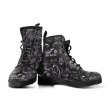 WHITE Scatter Open Road Girl PU Leather Boots
