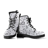 BLACK Scatter Open Road Girl PU Leather Boots
