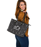 White Scatter Open Road Girl PU Leather Tote