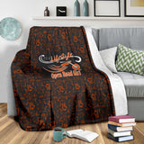 ORANGE/BLACK Open Road Girl Scatter Regular Blanket