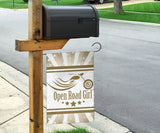 Open Road Girl with Stripes Garden or House FLAG ONLY, 7 COLORS