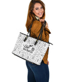 Black Scatter Open Road Girl PU Leather Tote