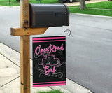 Open Road Girl on Motorcycle Garden or House FLAG ONLY, 7 COLORS