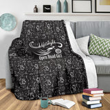BLACK Scatter Open Road Girl Blanket