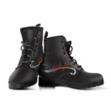 BURNT ORANGE/BLACK IALS OPEN ROAD GIRL PU LEATHER BOOTS, 2 COLORS