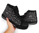 Black & White Scatter Hi Top Open Road Girl with Black Sole