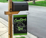 Open Road Girl on Motorcycle Garden or House FLAG ONLY, 7 COLORS