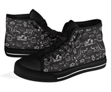 Black & White Scatter Hi Top Open Road Girl with Black Sole