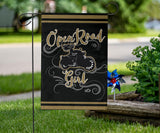 Open Road Girl on Motorcycle Garden or House FLAG ONLY, 7 COLORS