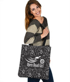 Black & White Scatter Cloth Tote