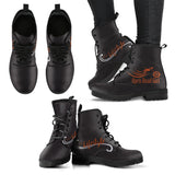 BURNT ORANGE/BLACK IALS OPEN ROAD GIRL PU LEATHER BOOTS, 2 COLORS