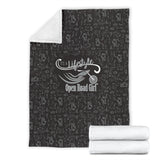 GREY/BLACK Open Road Girl Scatter Regular Blanket