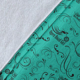 TEAL Open Road Girl Scatter Regular Blanket