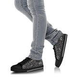Black on Black Open Road Girl Scatter Canvas Shoes