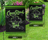 Open Road Girl on Motorcycle Garden or House FLAG ONLY, 7 COLORS