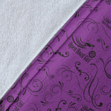 PURPLE Open Road Girl Scatter Regular Blanket