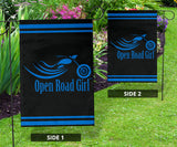 Open Road Girl Design lawn or Home FLAG ONLY, 7 COLORS