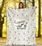 White Scatter Open Road Girl Blanket