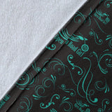 Teal Open Road Girl Blanket
