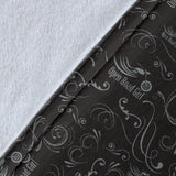 GREY/BLACK Open Road Girl Scatter Regular Blanket