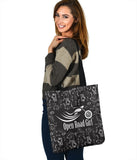 Black & White Scatter Cloth Tote