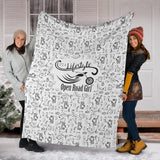 White Scatter Open Road Girl Blanket