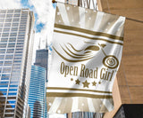 Open Road Girl with Stripes Garden or House FLAG ONLY, 7 COLORS