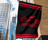 Open Road Girl Design lawn or Home FLAG ONLY, 7 COLORS
