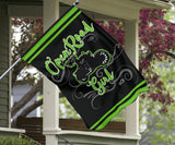Open Road Girl on Motorcycle Garden or House FLAG ONLY, 7 COLORS