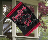 Open Road Girl on Motorcycle Garden or House FLAG ONLY, 7 COLORS