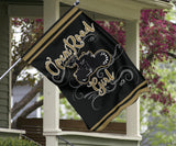 Open Road Girl on Motorcycle Garden or House FLAG ONLY, 7 COLORS