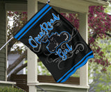Open Road Girl on Motorcycle Garden or House FLAG ONLY, 7 COLORS