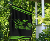 Open Road Girl Design lawn or Home FLAG ONLY, 7 COLORS