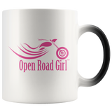 PINK OPEN ROAD GIRL 11OZ MAGIC MUG, 2 STYLES