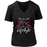 PINK It’s a Lifestyle Women’s V-Neck T-Shirt-Short Sleeve
