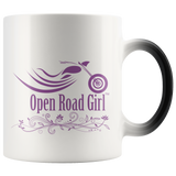 PURPLE OPEN ROAD GIRL 11OZ MAGIC MUG, 2 STYLES