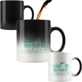 TEAL OPEN ROAD GIRL 11OZ MAGIC MUG, 2 STYLES