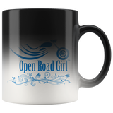 BLUE Open Road Girl 11oz Magic Mug, 2 STYLES