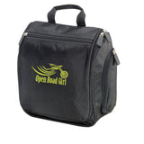 Black with Green Travel Hanging Toiletry Bag by Open Road Girl