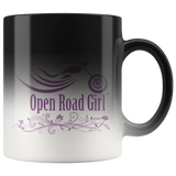 PURPLE OPEN ROAD GIRL 11OZ MAGIC MUG, 2 STYLES
