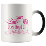 PINK OPEN ROAD GIRL 11OZ MAGIC MUG, 2 STYLES
