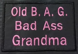 PATCH Old B.A.G. Badass Grandma Patch, 4 COLORS
