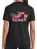 Open Road Girl Black Wicking Shirt